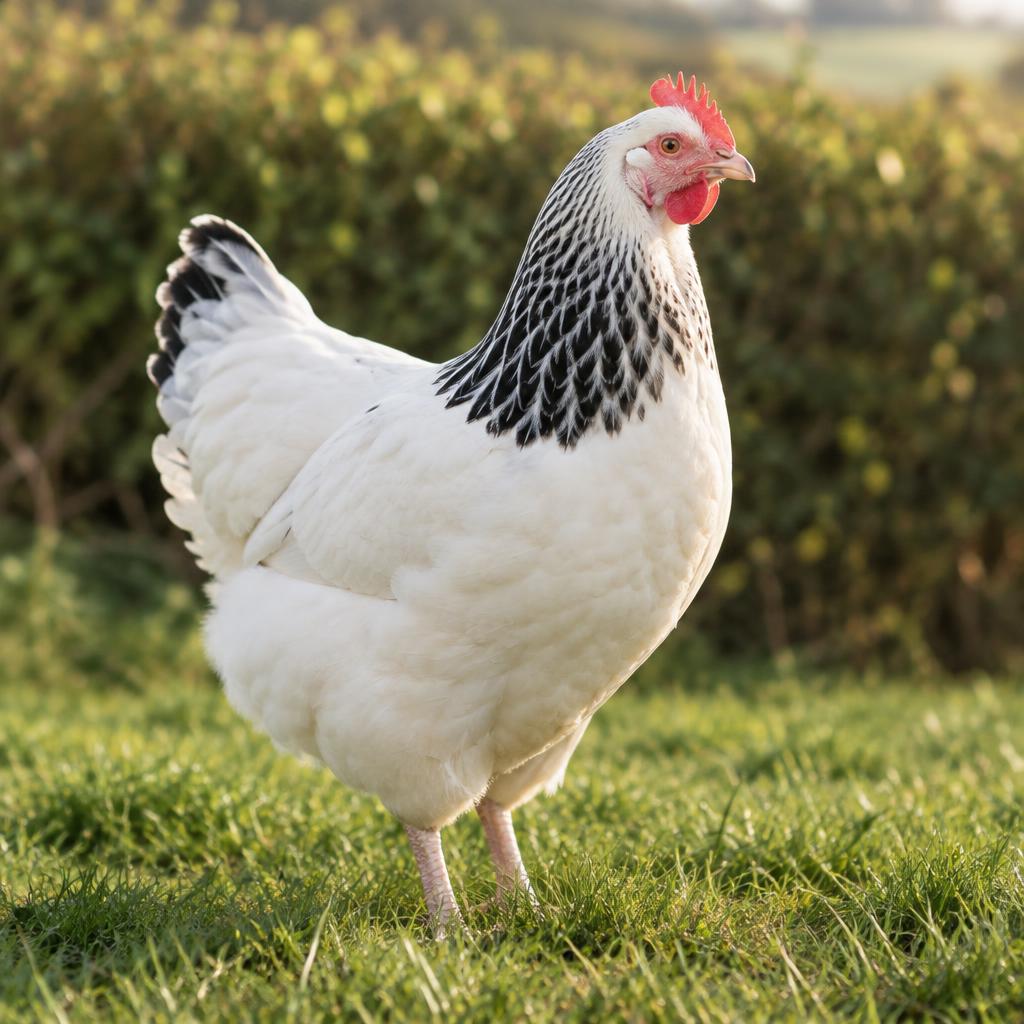Light Sussex hen (placeholder photo)